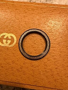 Rare Gucci Black Diamond Cut Bezel